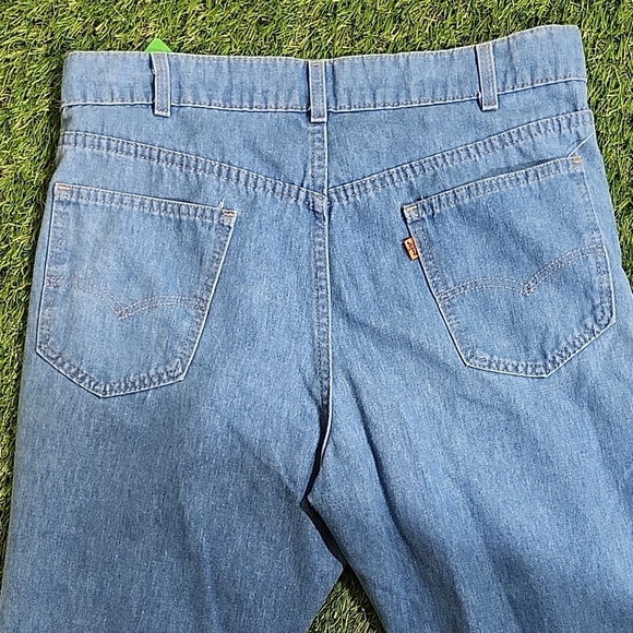 Levi's Light Blue Denim Pants Vintage Rare 70s Orange Tab - Picture 5 of 10